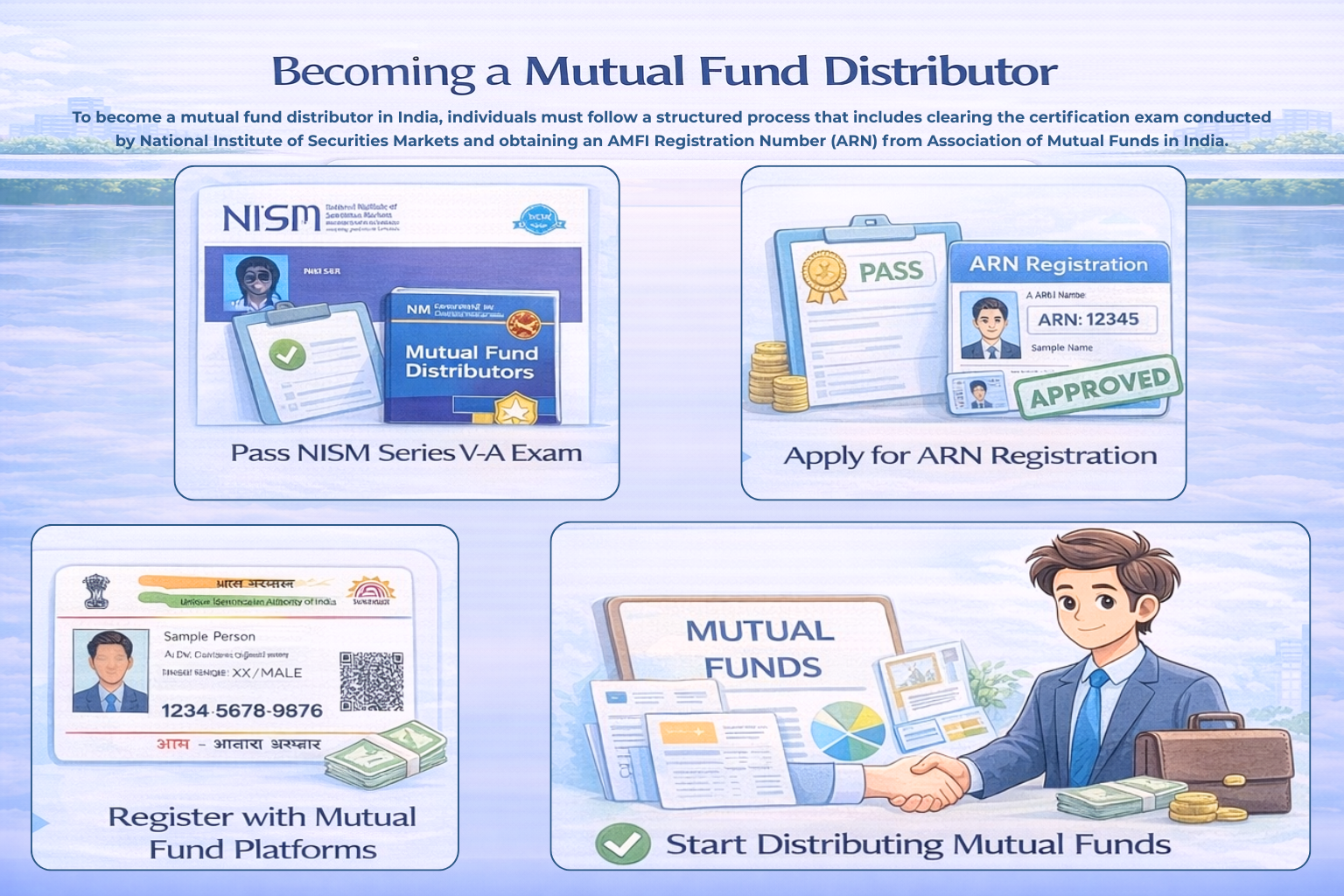 Becoming a Mutual Fund Distributor Infographic